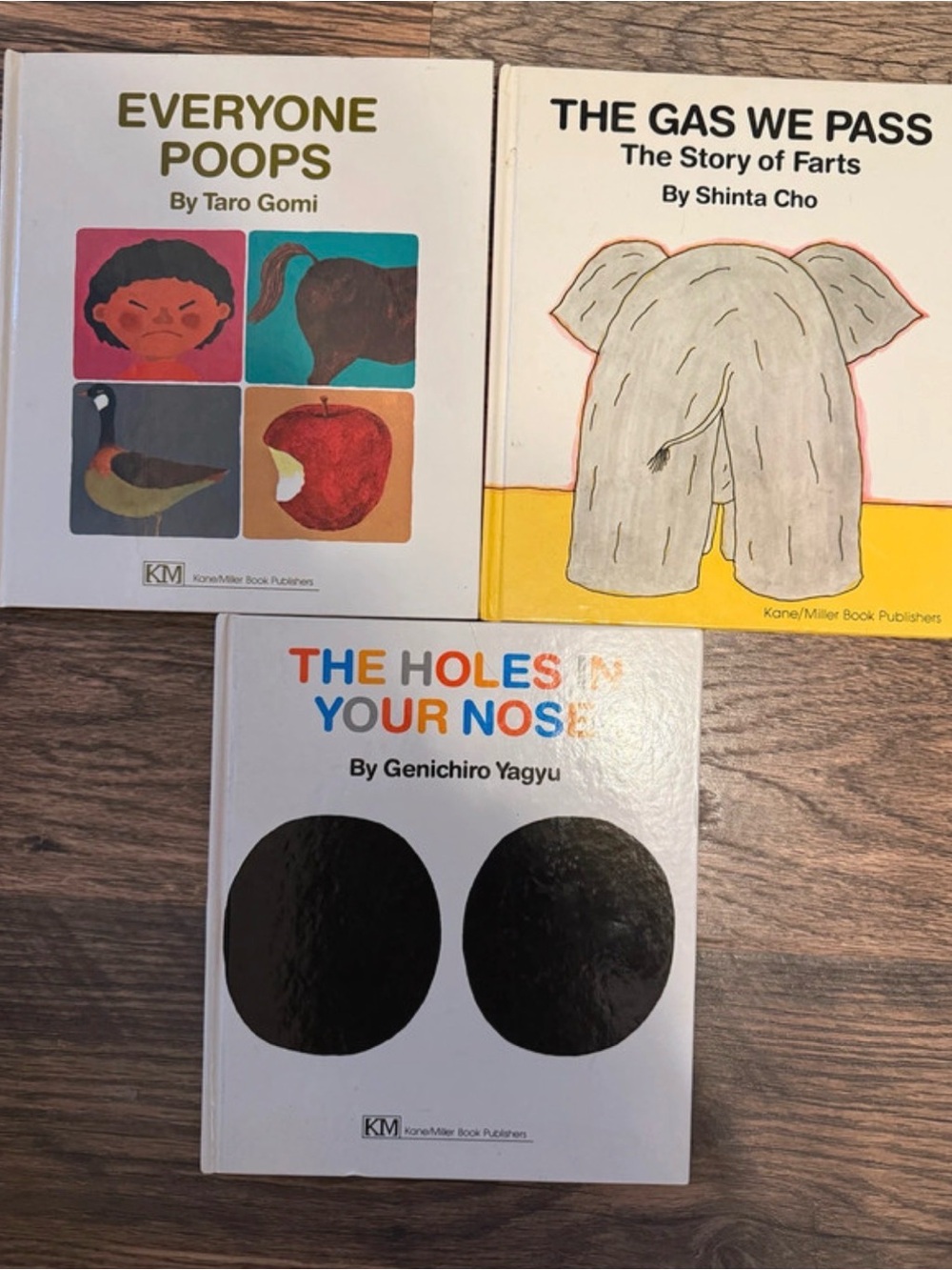 Kane/Miller Book Bundle -Everyone Poops, The Gas We Pass, The Holes in Your Nose